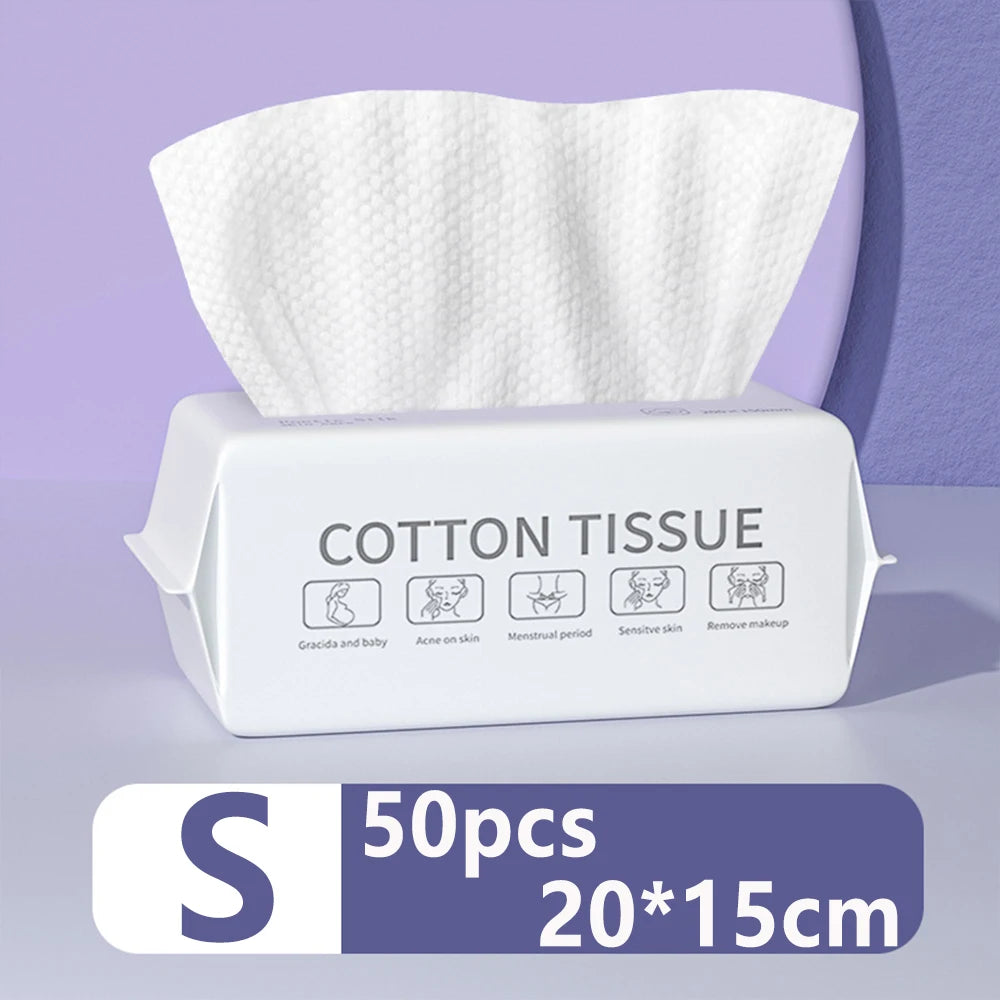 Extractable Face Wash Towel Disposable Cotton Makeup Beauty Salon Cleansing Face Wipe Towel Dry and Wet Dual Purpose Soft Towel