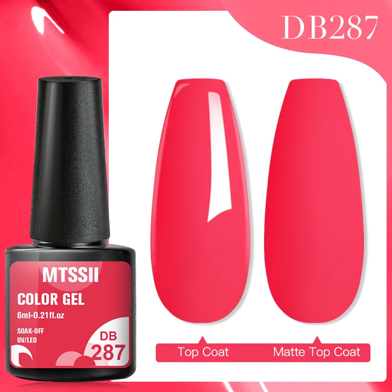 Mtssii 7ml Glitter Rubber Base Gel Polish Gold Sequins Pink White Base Gel Top Coat Soak Off UV LED Nail Art Varnish Manicure