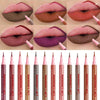 Matte 12 color lipliner, outline lip lipstick lipliner, waterproof, sweat resistant, smooth, dripping liquid lip liner