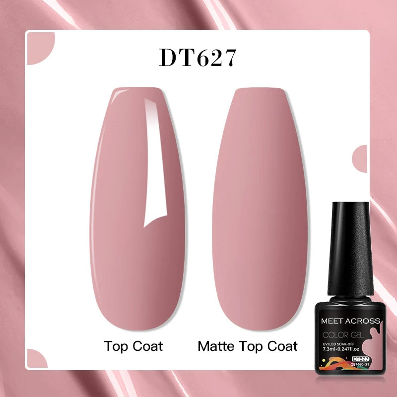 MEET ACROSS 7ml Golden Cat Magnetic Gel Nail Polish Dark Brown Red Green Christmas Nail Art Varnish Winter Autumn For Nails