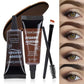 Natural 6 Colors Liquid Dyeing Eyebrow Cream Set Waterproof Durable Brown Tint Eyebrow Henna Mascara Eyebrows Paint Makeup