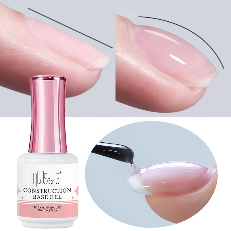 AWStorG 15ML Super Top Coat  Function Gel No Wipe Matte Top Gel Transparent Soak Off  UV LED NailArt Manicure Gel Varnish Primer