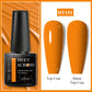 MEET ACROSS 7ml Black White Red Gel Nail Polish Glitter Semi Permanent Nail Supplies Gel Vernis for All-Season Nails Design