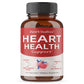 Heart Health Support Supplement - CoQ10, Omega 3, Red Yeast Rice, Vitamin B3, Promotes Healthy Cholesterol Levels - Non-GMO