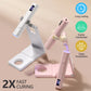 LULAA Cordless Nail Lamp with Stand Handheld UV Light with LCD Display for Gel Nails Rechargeable USB Nail Dryer for Fast Curing