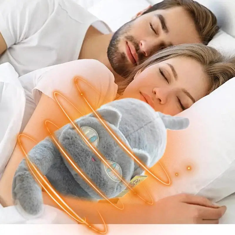 Heating Pad Stuffed Animal Cat Cartoon Period Plush Heating Pad Kitty Plush Toy Pillows Portable Insulated Blanket Hot Compress