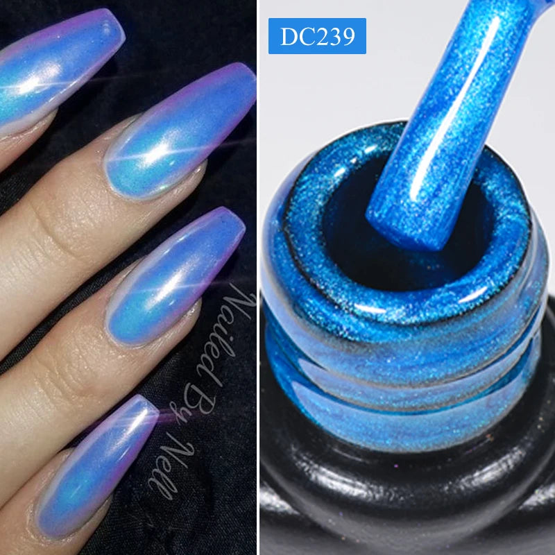 Mtssii 7ml Glitter Rubber Base Gel Polish Gold Sequins Pink White Base Gel Top Coat Soak Off UV LED Nail Art Varnish Manicure