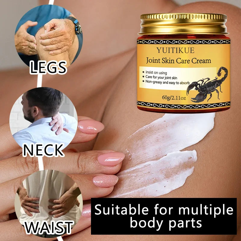 Joint Skin Care Cream, use consistently · protects your joint skin, non-greasy and easily absorbed, deeply moisturizing