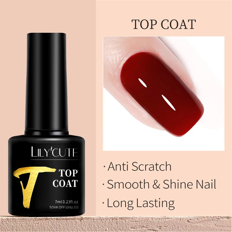LILYCUTE Fluorescent Nail Gel Polish Orange Red Neon Bright Color Summer Series Soak Off For Manicure Nail Art UV Gel Varnish