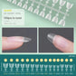NAILPOP 150pcs Half Cover Short Fake Nail Tips Full Cover 15 Sizes for Nail Extension No C Curve False Nails Art Home DIY Salon
