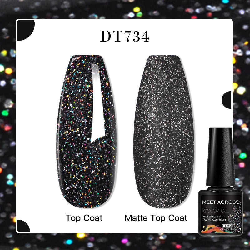 MEET ACROSS 7ml Golden Cat Magnetic Gel Nail Polish Dark Brown Red Green Christmas Nail Art Varnish Winter Autumn For Nails