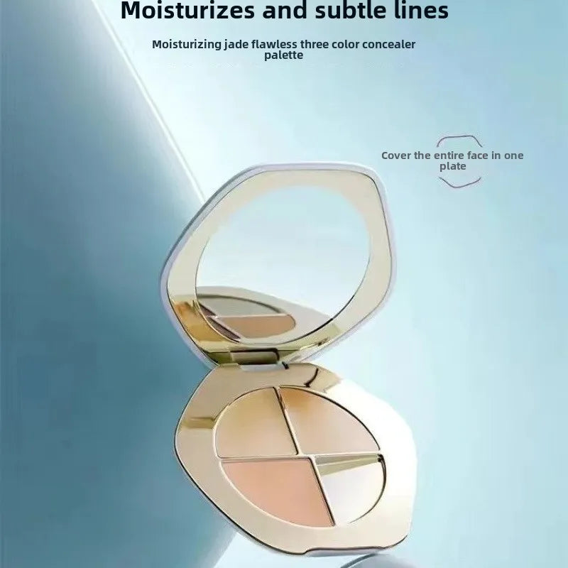Makeup Foundation 3 Color Concealer Palette Conceals For Blotch Acne Eye Primer Eyeshadow Base Decree Pattern Black Eye Circles