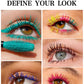 Colorful Silk Mascara Blue Red Black Cream Length Waterproof Smudge-Proof Colored Thickening Lengthening Curling Makeup Cosmetic
