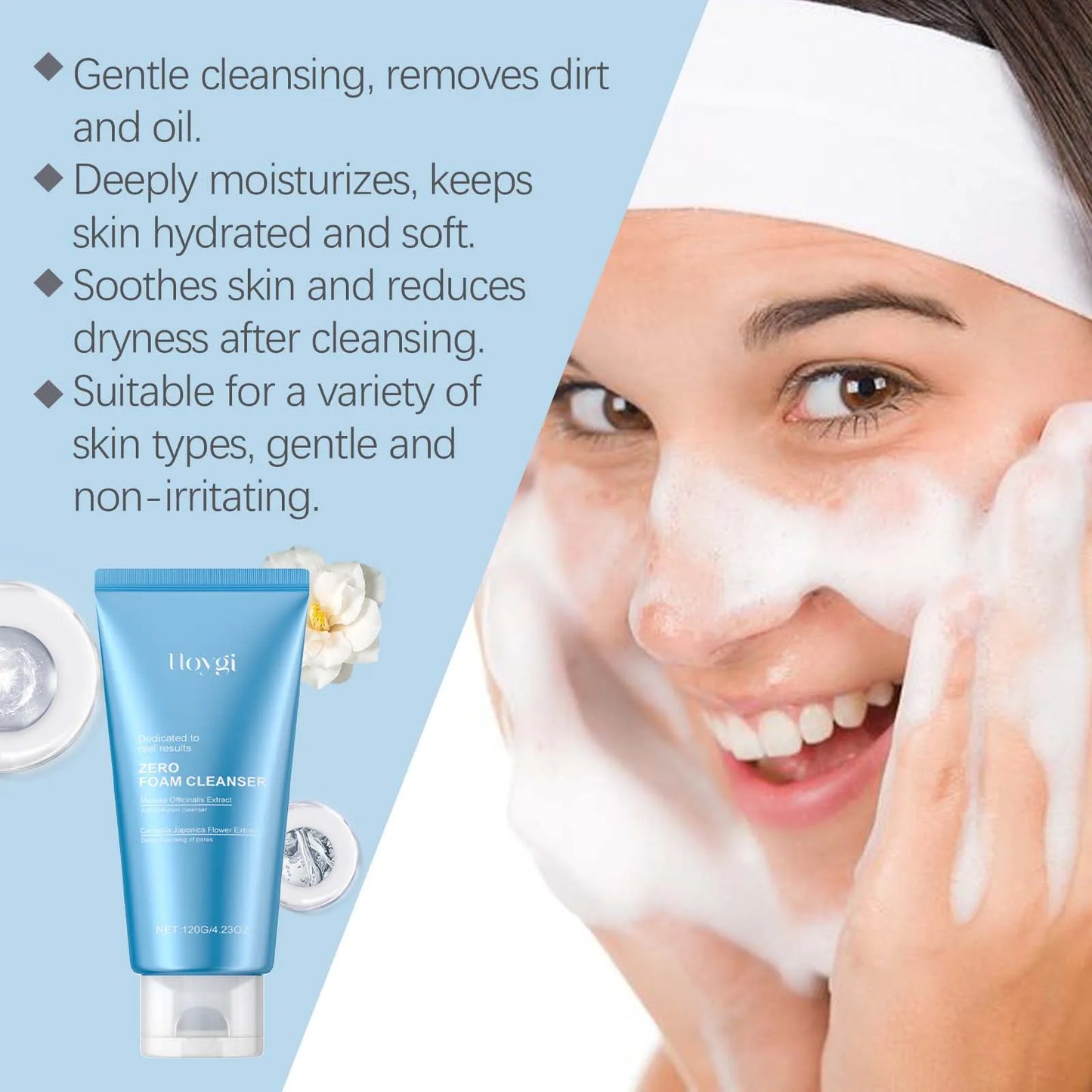 Moisturizing Cleanser Gently Cleanses Keratin Moisturizes And Brightens Facial Skin Deeply Moisturizes And Refreshes The Face