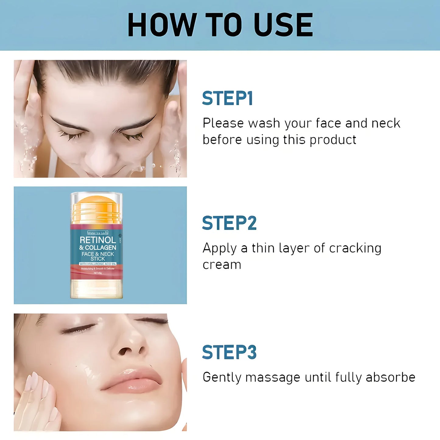 Retinol Firming Cream Stick Collagen Smoothing Wrinkle Cream Moisturizing Whitening Brightening Skin Products