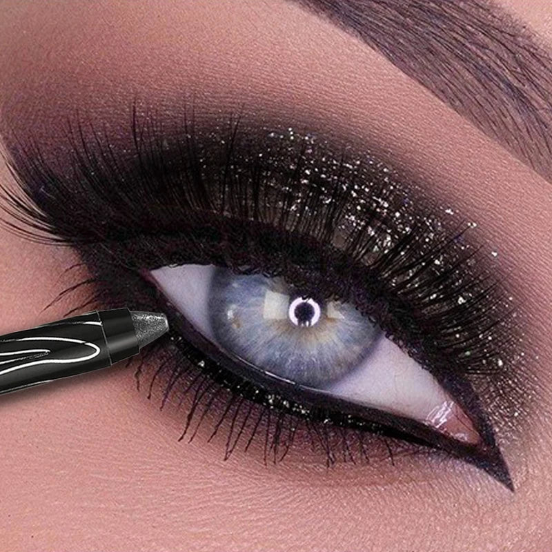 Shiny Pearlescent Highlighter Eyeshadow Pencil Waterproof Lasting Glitter Eyeliner Gel Pen Makeup Lying Silkworm Eyeshadow Pen