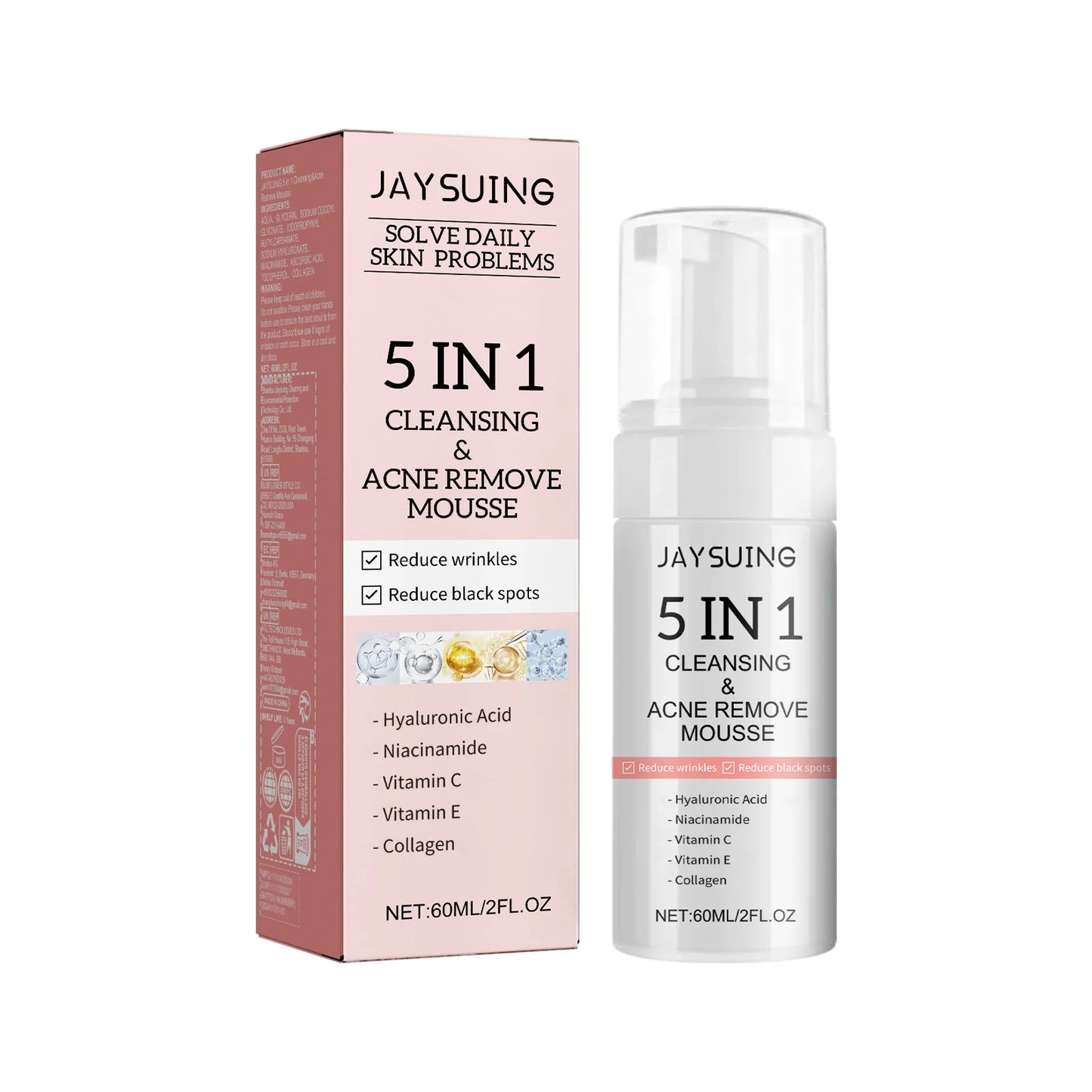 Facial Moisturizing Set Hydrate Brighten Firm Skin Exfoliating Acne Removal Shrink Pore Fix Sensitive Dullness Collagen Face Kit