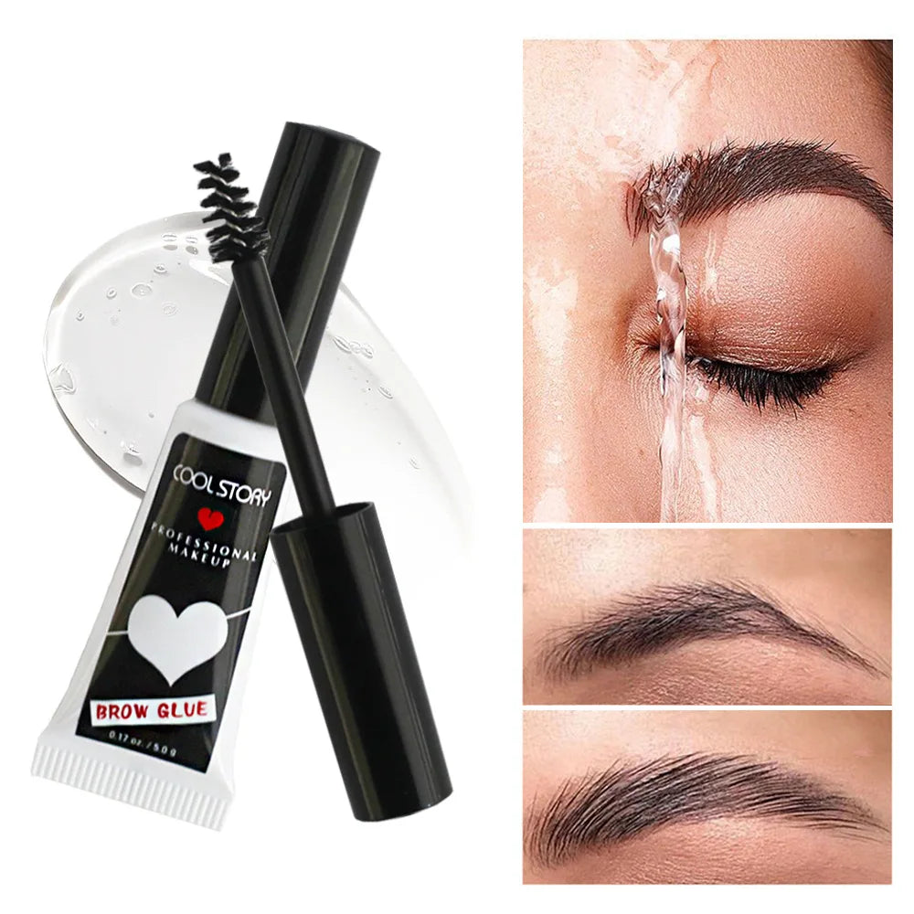 Eyebrow Shaping Gel Transparent Waterproof Eyebrow Shaping Gel Natural Long Lasting 3D Eyebrow Enhancers