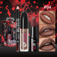 Long Lasting Velvet Lipstick Set Matte Non Transfer Waterproof Lip Gloss Liner Combo High Color Intensity Halloween Makeup