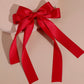 Lystrfac Fashion Fabric Ribbon Hair Bow Hairpin for Women Girls Hair clips Back Head Top Clip Female Hair Accessories