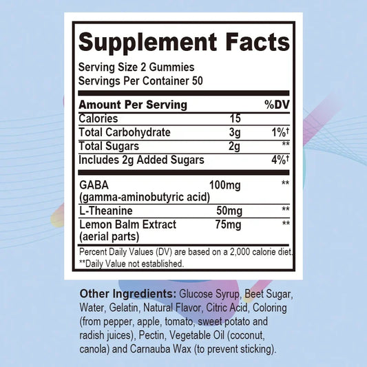 Goodbye Stress Gummies - Stress Relief, Sleep, Mood, Skin, Nails, Memory and Focus, Joint Support, Overall Health