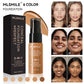 MLSMILE 6 color Powder Foundation long-Lasting Waterproof, Moisturing Sweat resistant and easy to open Oil-control concealer