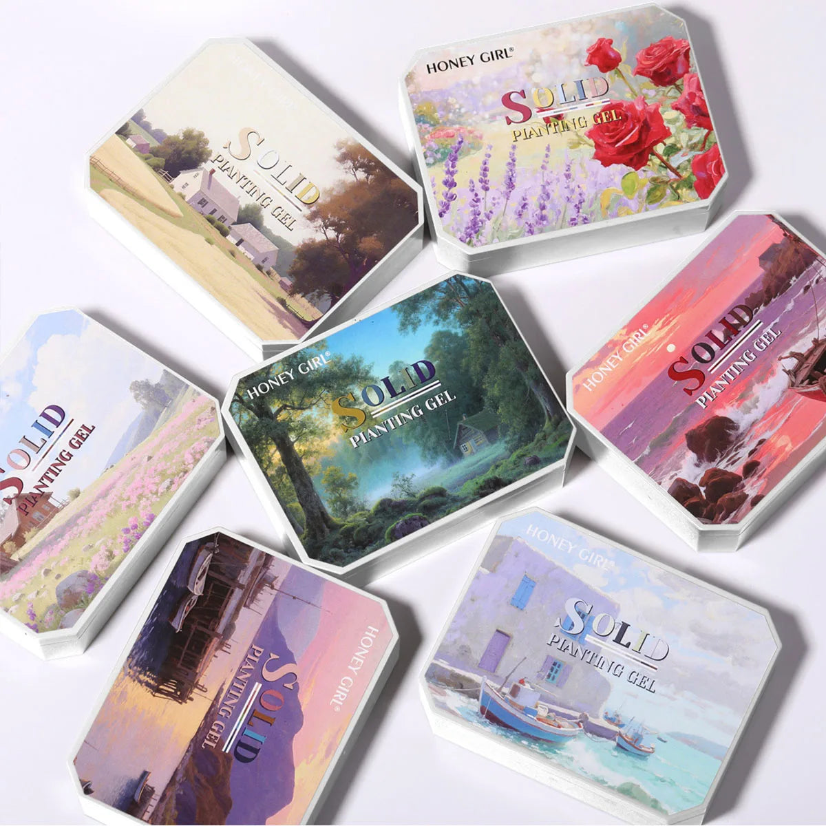 1pc Solid gel patting nail art painting glue Maillard green brown nail polish adhesive nail art creation Halloween Christmas