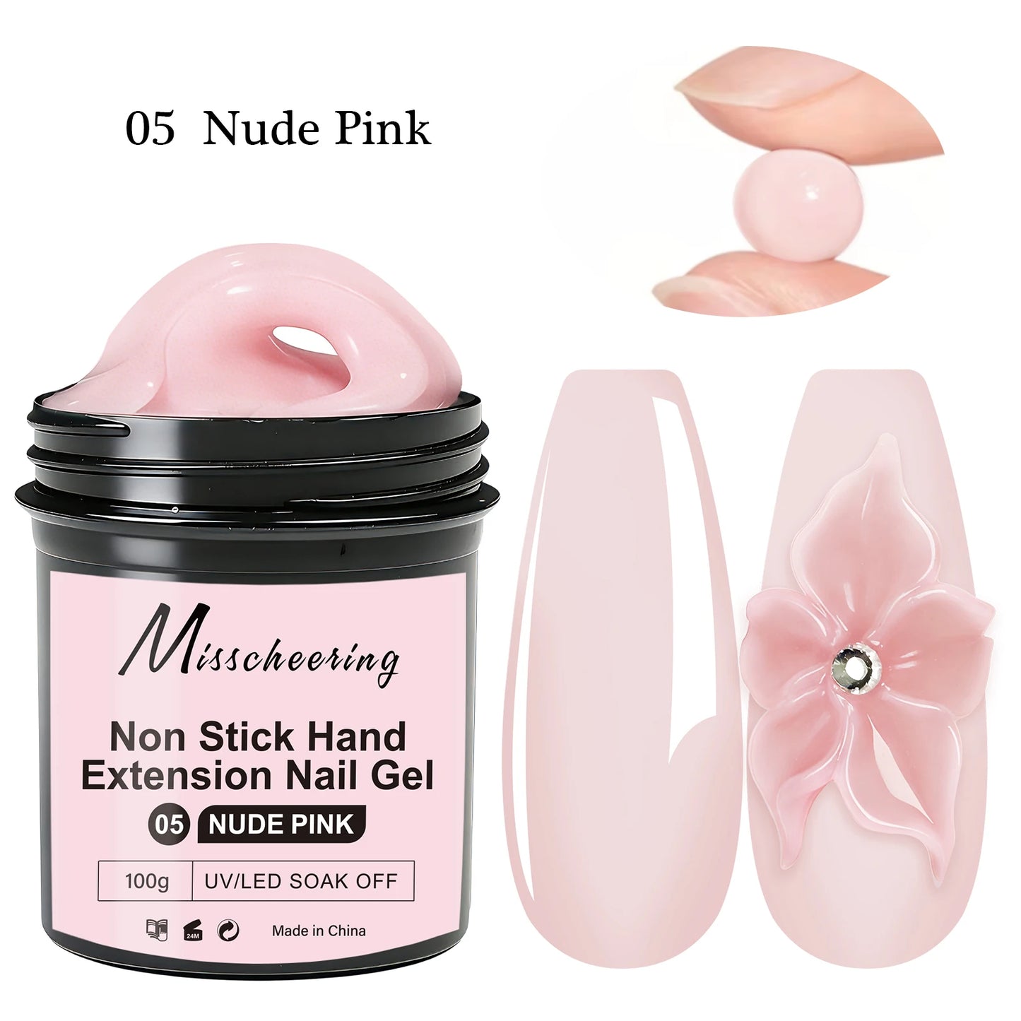 1Jar 100/150g Poly Nail Gel UV LED Cured Builder Nail Gel Acrylic Crystal Nail Extension Gel For Nails DIY At Home Salon