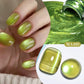 MEET ACROSS Guava & Grape Color Cat Magnetic Gel Green Glass Bead Cat Eye Gel Soak Off UV Gel Nail Art Varnish Salon Home DIY