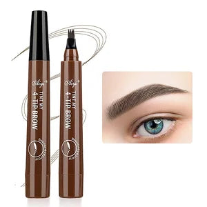 Precision Four-Tip Waterproof Eyebrow Pencil – Long-Lasting, Smudge-Proof, Natural Finish Eyebrow Enhancer