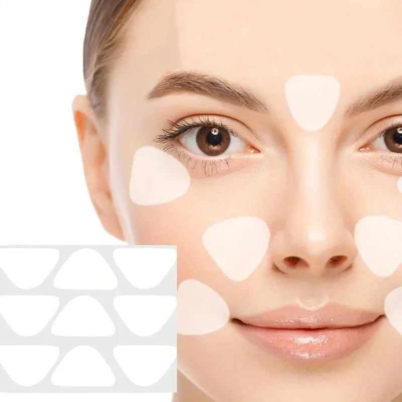 36/90PCS Forehead nasolabial fold patch PE material forehead and smile patterns transparent invisible nasolabial fold patch