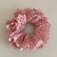 Lace Scrunchies for Women Elastic Hair Bands Ponytail Holders Tie Solid Color Hair Hoop Scrunchy Rubber Bands Women Hair Ring