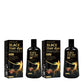 Black Hair Dye Shampoo 3in1 with Ginger & Biotin - Long Lasting Color & Gray Coverage for Vibrant Hair