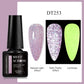 MEET ACROSS 7ml Reflective Glitter Gel Nail Polish Pink Green Purple Sparkling Soak Off UV Gel Polish for Manicure DIY Nail Art