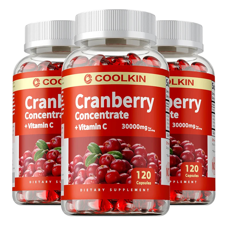 Cranberry Capsules - Beauty and Skin Care, Urinary Tract Health, Anti-aging, Eye Protection, Improve Appetite