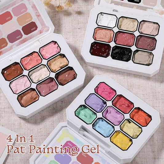 UR SUGAR 4IN1 Pat Ombre Gel Nail Polish Easy Gradient Painting Gel for DIY French Nail Manicure Solid UV Varnishes Paint Art Gel