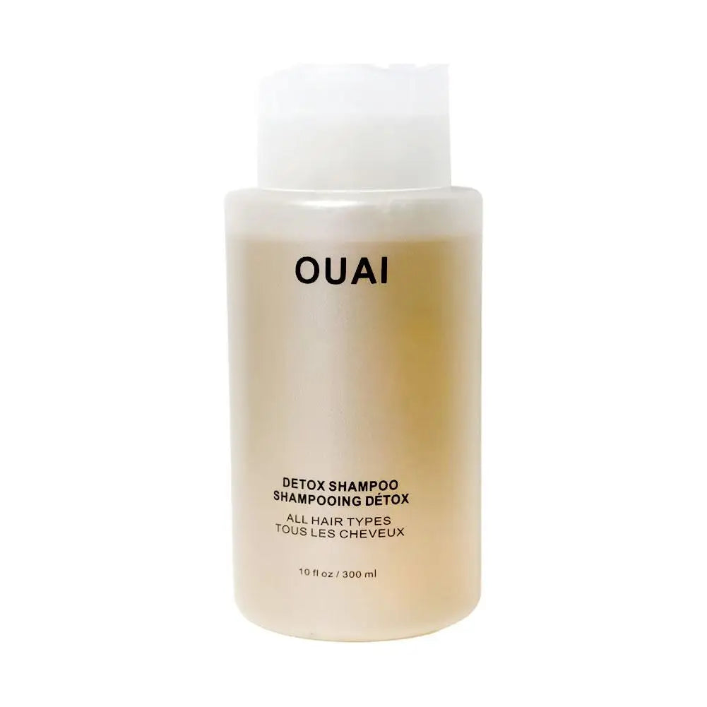 OUAI Professional Hair Care Kit -  300ml Detox Shampoo 60ml Scalp Serum 140ml Amino Acid Leave-in Conditioner For All Hair Types