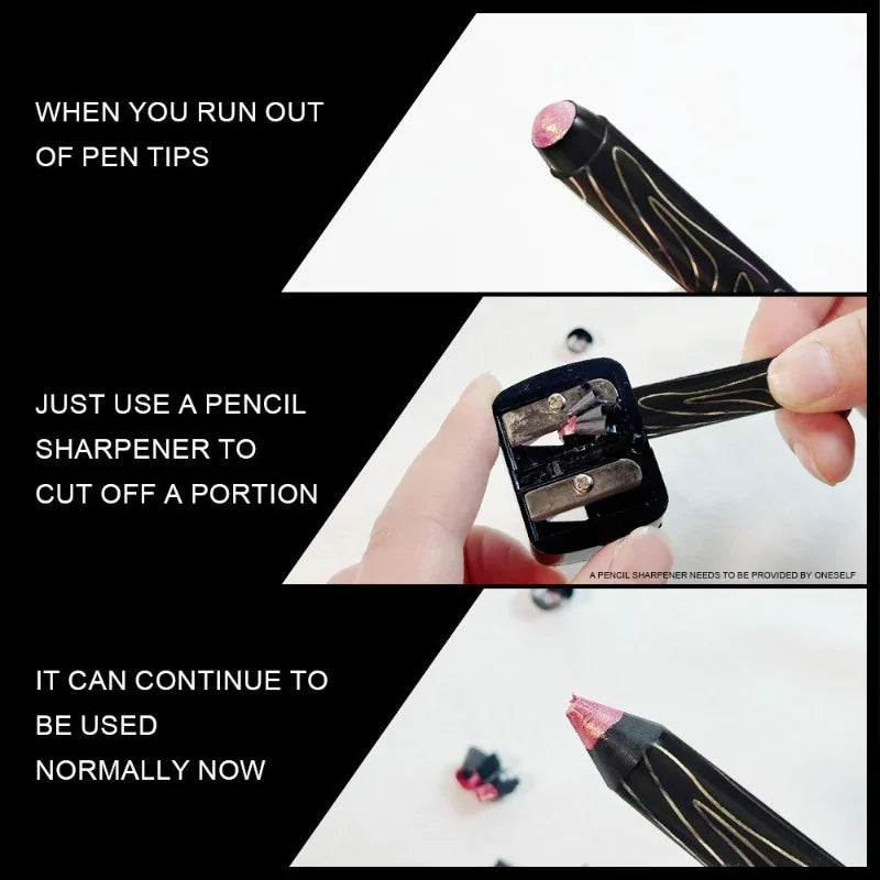 Shiny Pearlescent Highlighter Eyeshadow Pencil Waterproof Lasting Glitter Eyeliner Gel Pen Makeup Lying Silkworm Eyeshadow Pen