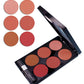 6-color blush and contouring all-in-one palette, pearlescent matte powder makeup palette