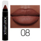 15 Colors Nude Velet Matte Lipstick Pencil Waterproof Long Lasting Red Brown Pink Lip Liner Pen Non-Stick Cup Makeup Lip Tint Pe