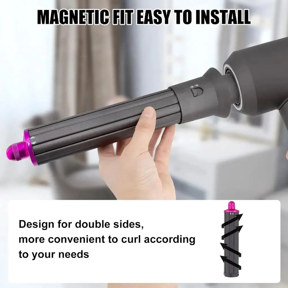 Leafless constant temperature hair dryer for personal hair care and styling; home professional hair style accessories kit (5+1)