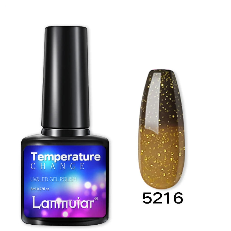 Temperature Color Changing Thermal Nail Polish Fast Drying Water-based Gradient Nail Varnish Manicure Supplies Nail Art