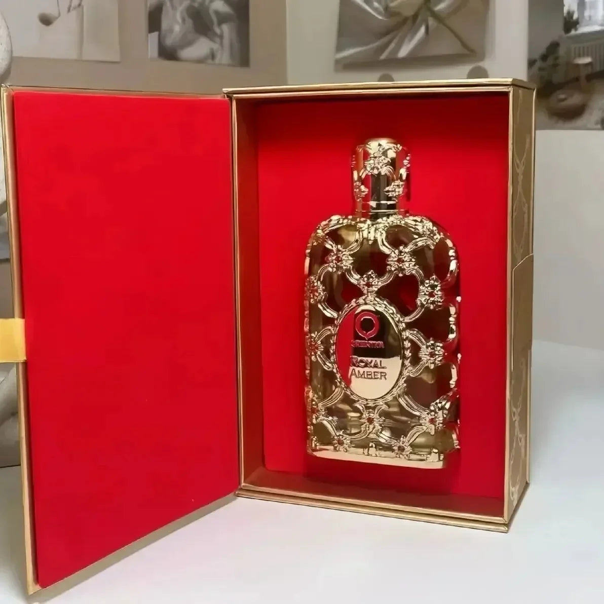 Orientica Royal Amber Rouge Oud Saffron Men Women Eau De spray Unisex Neutral Glass Bottle Rose Cologne long lasting smell