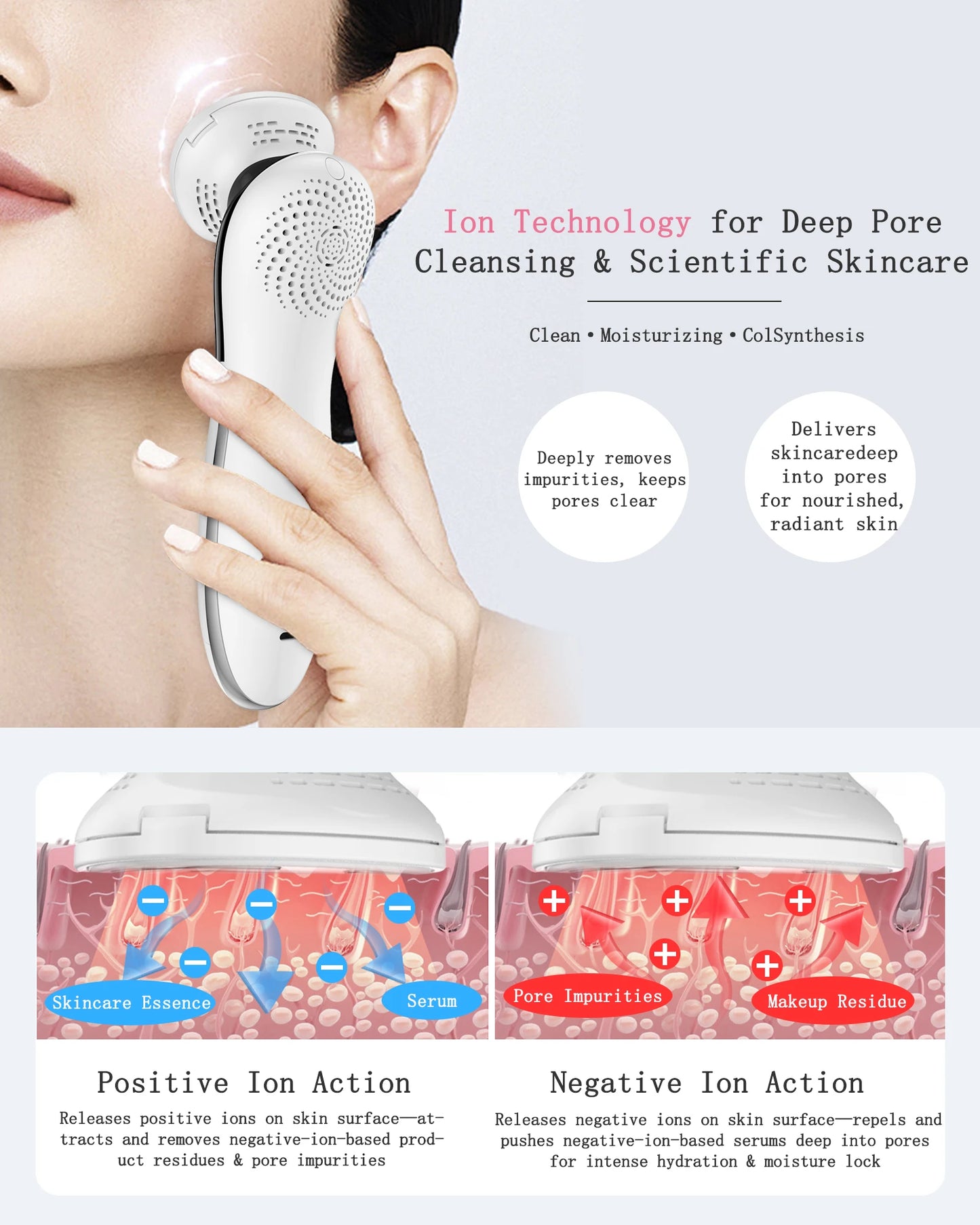 MAXGROOM EMS Facial Massager Face Lifting LED Photon Deep Clean Eye Skin Wrinkle Removing Heat Vibration Skincare Beauty Device