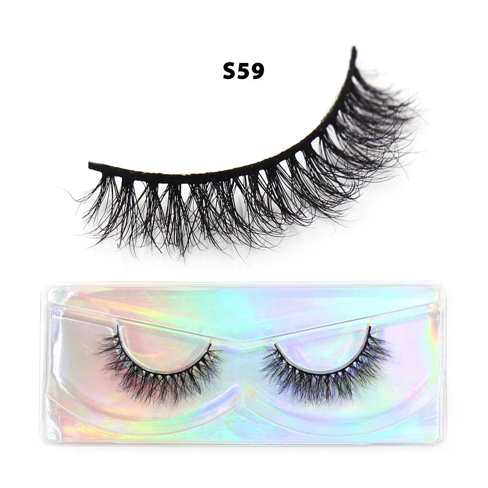 Half Eey Lashes Soft Mink Lashes Reusable Foxy Eyes False Eyelashes Natural Fluffy Makeup Tools Extension Fake Lashes Maquiagem