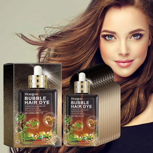 Long Lasting Bubble Hair Dye Shampoo Natural Ginger Color Hair Dye Moisturize Dry Hair Strengthening Back To Black Hair Colored