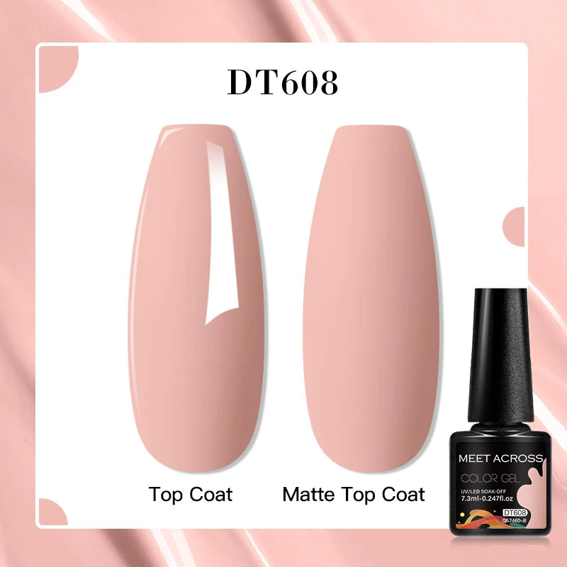 MEET ACROSS 7ml Porcelain White Cat Eye Gel Polish Holographic Glitter Magnetic Galactic Effect Gel Nail Polish Soak Off UV Gel