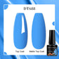 MEET ACROSS 7ml Porcelain White Cat Eye Gel Polish Holographic Glitter Magnetic Galactic Effect Gel Nail Polish Soak Off UV Gel