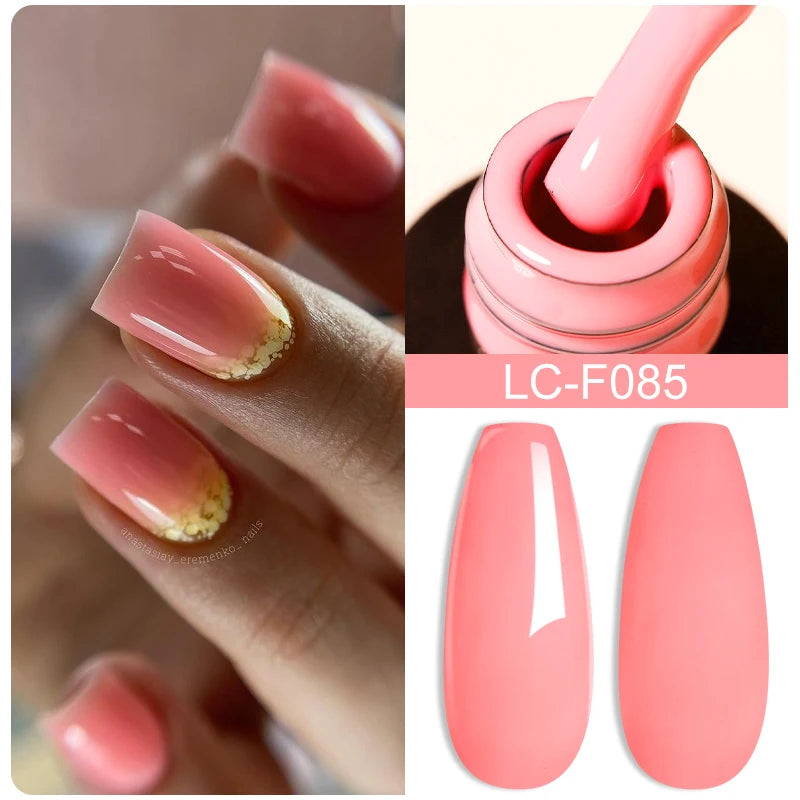 LILYCUTE 5ml White Black Liner Gel Nail Polish Colorful French Painting Stripe Semi Permanent Drawing Nail Art UV Gel Varnish