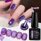 MEET ACROSS Guava & Grape Color Cat Magnetic Gel Green Glass Bead Cat Eye Gel Soak Off UV Gel Nail Art Varnish Salon Home DIY